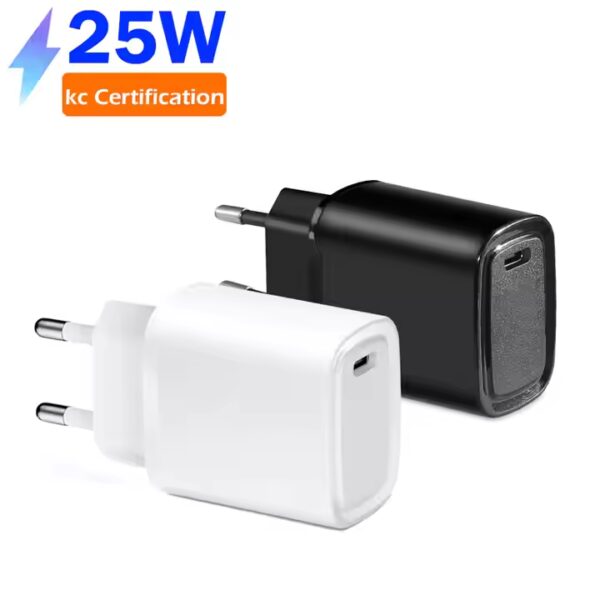 Trending Products 2025 New Arrivals Portable Fast Charging kc Charger Mobile Phone Pd Usb Type c Fast 25w Usb Wall Chargers